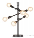 TABLE LAMP BLACK IRON 3 ARM 6 BULBS     - TABLE LAMPS